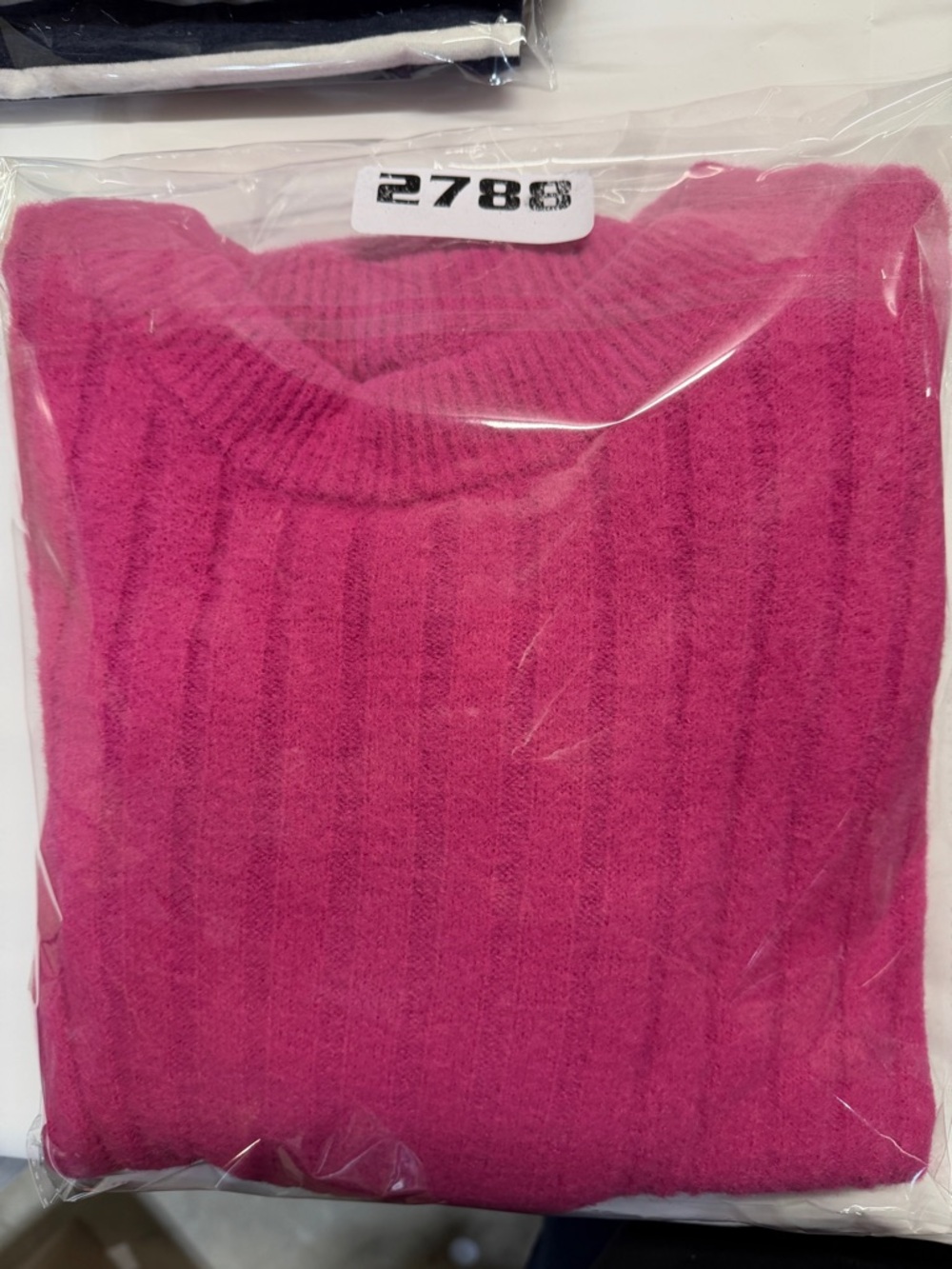 aerie Ribbed Crewneck Sweater in Bright‎ Pink Very Oversized - Picture 8 of 8